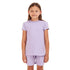 Girls summer pajama set Purple t-shirt +shorts